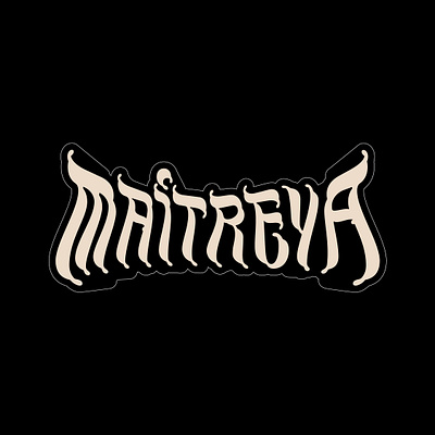 Maitreya - Logo for a band of psychedelic music chile concepcion design graphic design handlettering illustration lettering logo type typography