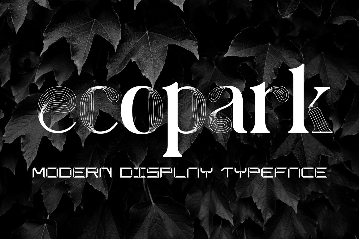 Ecopark - Line Font app branding design graphic design illustration logo typography ui ux vector