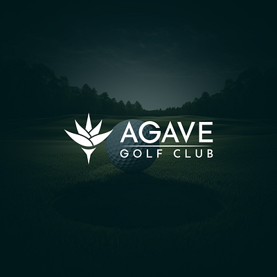 Agave Golf Club Logo agave golf logo design minimal