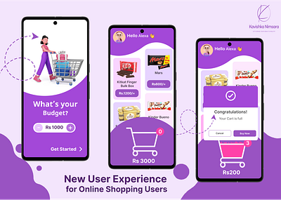 Online Shopping App UI/UX add to cart app design cart figma new new ui ux online shopping trending user experience