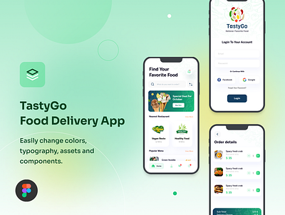 TastyGo 3d animation branding graphic design logo ui