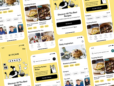 Cooking App UI Design app app design cooking ios mobile app recipe recipe app ui ux
