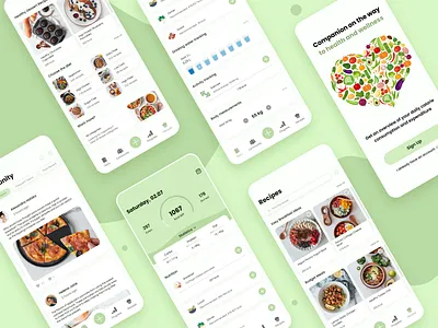 Mobile App | Calorie Tracker design figma mobile app ui user interface ux ux ui web design