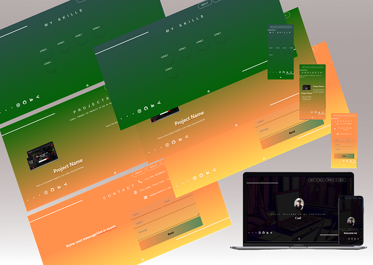 Programmer portfolio template by Rennan Silva on Dribbble Programmer portfolio template by Rennan Silva on Dribbble