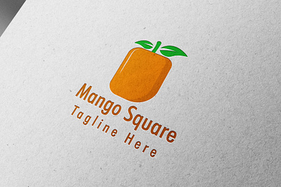 Mango Square Logo(unused) best logo branding design fruit logo graphic design illustration logo logo design logo for sale mango mango logo modern logo ui vector