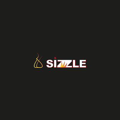 SIZZLE LOGO ANIMATION advert after effects animation dailylogochallenge flame logo match motion graphics sizzle smoke