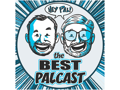 The Best Palcast podcast album art album art design illustration
