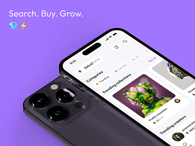 NFT Marketplace after effects animation app design figma graphic design ios logo marketplace mobile motion graphics nft typography ui ui kit ux vector