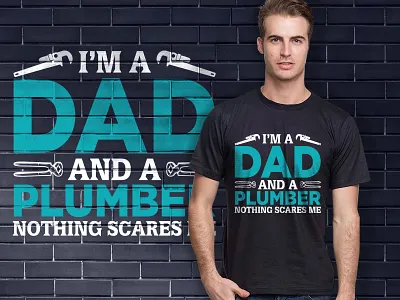 Plumber T-shirt Design apperal dad design graphic design plumber plumber dad plumber t shirt retro vintage tshirt shirts t shirt t shirt design tee tshirt tshirt design ideas