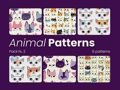 Animal Patterns Pack No 2 design digital download graphic design illustration printable printable digital paper