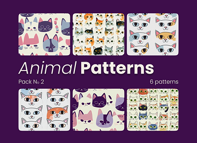 Animal Patterns Pack No 2 design digital download graphic design illustration printable printable digital paper