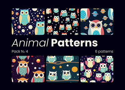 Animal Patterns Pack No 4 seamless pattern