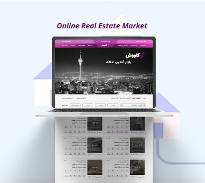 Real Estate Agency adobexd branding concept design graphic design interface landing page persian product design properties real estate ui userinterface website