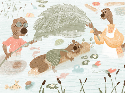 The feelings of children of DIVORCED parents animal character animals beavers book illustration character design child support children children book illustration children illustration children psyhology divorce family family support guilt illustration with animal kids kids feel kids illustration water