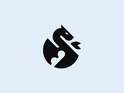 Dragon animal brand identity branding dragon fire flame geometric identity logo mark minimal negative space symbol visual identity