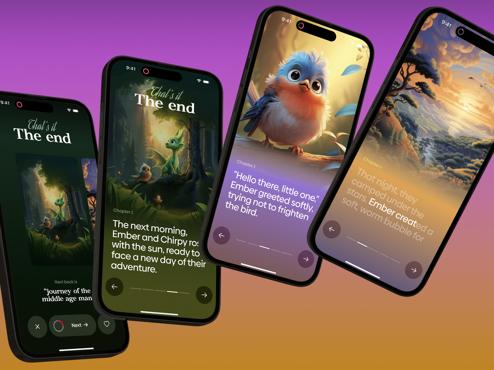 Fancy book reader app breezy design graphic design ios ui