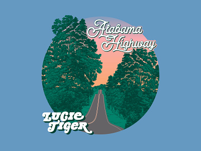 Lucie Tiger Alabama Highway Album Cover alabama album country music design graphic design illustration music