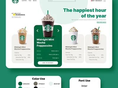 Starbucks App Design-UIDesignz app branding dashboard design graphic design illustration logo mobile app design ui ux