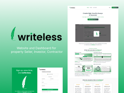 writeless figma mobile app software ui ux web app web development