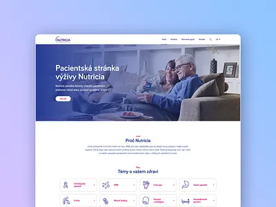 Nutricia nutrition company design inspiration minimal ui web