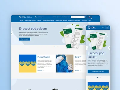 Institute of Drug Control czech design drugs health inspiration medication minimal ui web