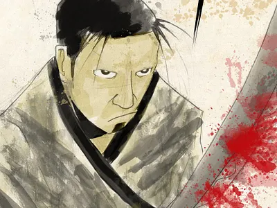 Samurai design illustration