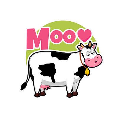 Moo the Cow animation cartoon cow design graphic design illustration logo