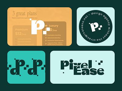 PixelEase - Branding 🖊️ branding design graphic design logo