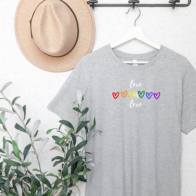 Love is Love T-Shirt Design design graphic design illustration procreate typography