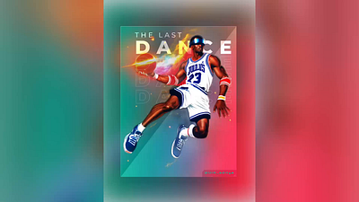 Motion Design poster: The Last Dance_Michael Jordan || Nike ai control net design generative ai landing motion graphics motion poster nike saas ui ux