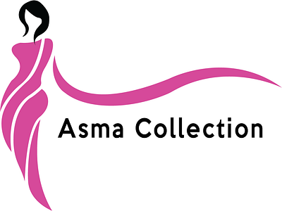 Clothing brand logo asma collection asma collection logo asma logo best logo cloth logo clothes logo clothing brand cloths brand logo designer logo fashion logo girl in pink girls logo graphic designer graphics minimal logo model modeling logo pink girls logo pink logo saloon logo