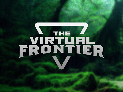 The Virtual Frontier badge brand brand design branding design graphic design green identity identity design logo logo design logo type logos logotype nature rebrand virtual wordmark