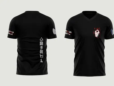 Attack on titans anime 3d animation anime attack on titans brand branding character clothes design graphic design illustration logo mobile motion graphics tshirt ui ux vector