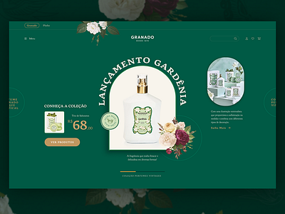 Granado Site Case Study branding cosmetic design graphic design landing page ui website