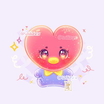 ✨TATA BT21 Kawaii!! Fanart by sailizv.v adorable adorable lovely artwork concept creative cute art design digitalart illustration