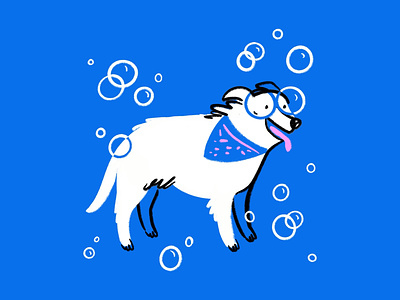 Every day I'm bubblin' 🐩💨🫧 bubbles design dog doodle funny illo illustration lol meme sketch
