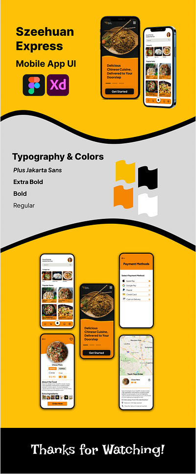 Food Delivery App UI/UX app design figma mobile app design ui ui user experience user interface