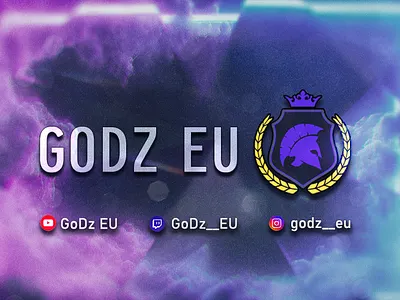 Twitter / Twitch Header - Godz brand branding design gamer gaming graphics