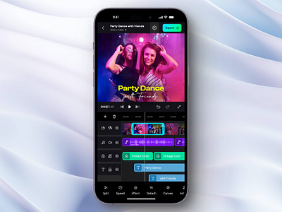 Video Edit app for iOS and Android app design ios app ui video editor video maker