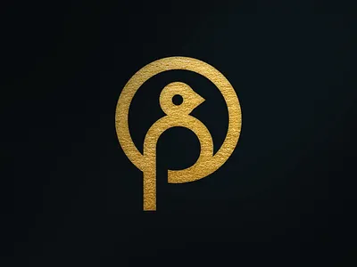 Perch bird branding icon illustration logo p perch property management