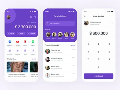 E-Wallet App app app design banking design fintech mobile app product design ui uiux user experience ux wallet