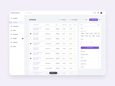 CRM Dashboard app app design crm crm dashboard dashboard dashboard ui mobile app product design saas uiux user experience userinterface ux webdesign