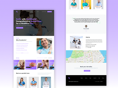 Medical landing page branding illustration ui ux web