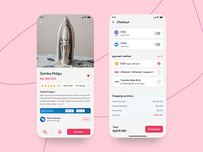 Detail Product & Checkout - Mobile Apps app branding cash on delivery checkout design design thinking details dribbble e commerce graphic design illustration logo mobile typography ui ui designers uiux ux viral