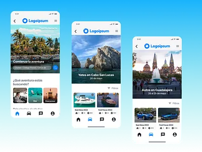Travel app app branding design illustration ui ux