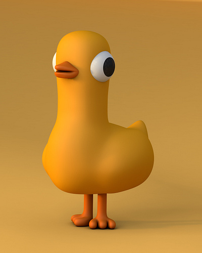 Yellow Duck | Character Design 3d 3d character 3d character design 3d render 3d work c4d character design cinema 4d design graphic design illustration render