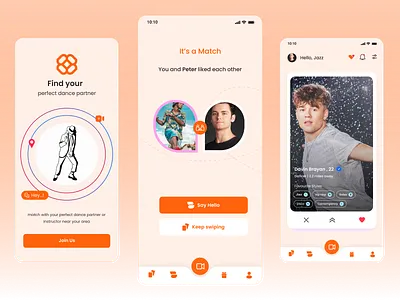 Social app design concept