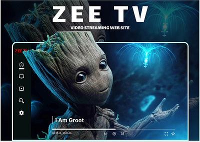 Video Streaming Website - ZEE TV app branding design figma graphic design illustration logo typography ui ux vector web