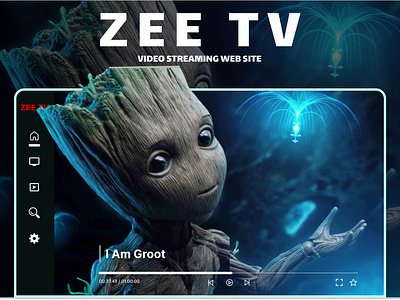 Video Streaming Website - ZEE TV app branding design figma graphic design illustration logo typography ui ux vector web