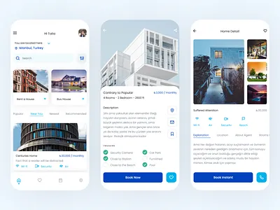 Real Estate App apartment app app design design home housing minimal mobile app product design real estate app rent ui ui design uiux user experience userinterface ux